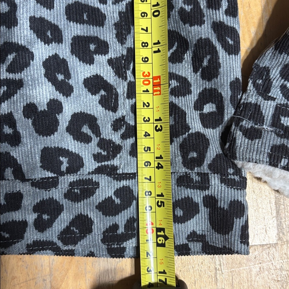 Disney Mickey Mouse Corduroy Leopard Print Jacket - Picture 9 of 10